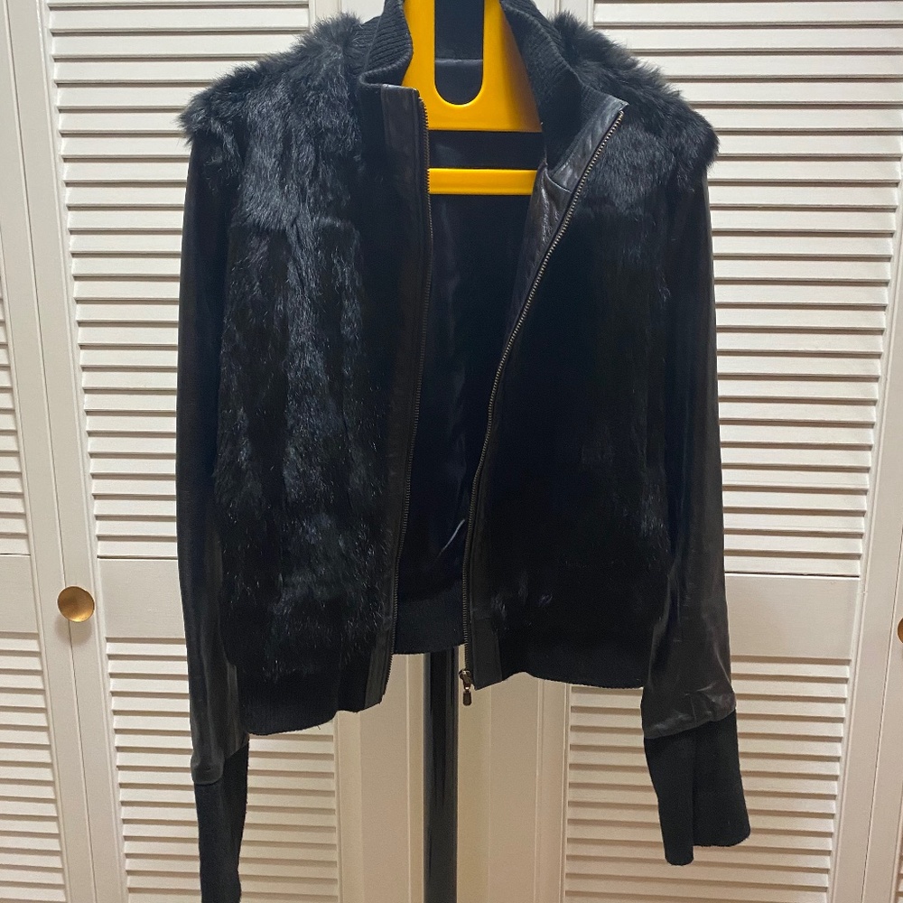 Mackage 'Satin' bomber jacket.